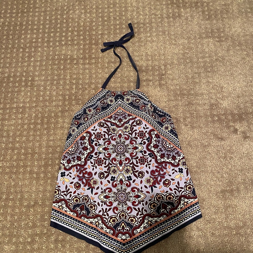 Boho Apron Back Tankini Top